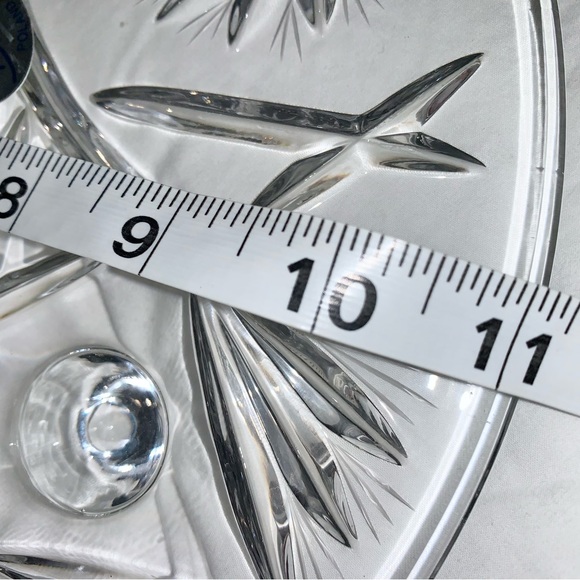 NEW 💥 DABASH CRYSTAL Cake pie  server plate footed stand - Picture 6 of 6